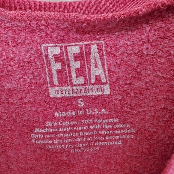 VTG Nirvana Sweatshirt Womens S Dark Mauve Pink Fleece USA Made Smiley Faces - Picture 6 of 10